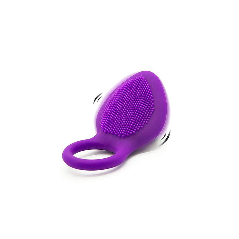 Powerful 10 Speed Couple Vibrator C Ring Brush Clitoral Stimulating Massager