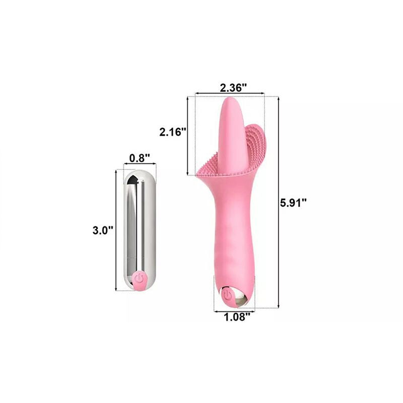 10 Freq Powerful Clitoral G spot Stimulator Tongue Vibrator Sex Toy