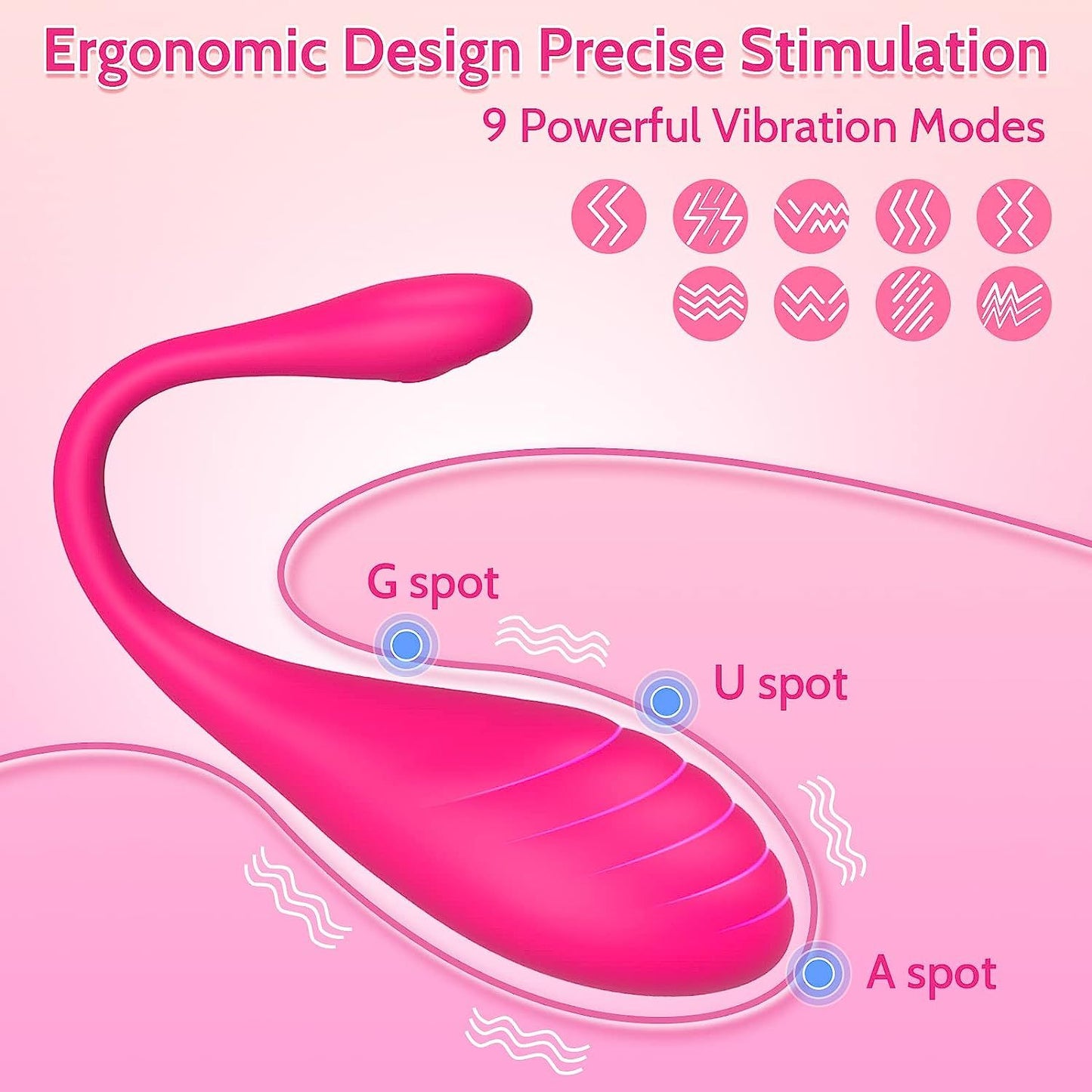 Remote G Spot Vibrator with 9 Powerful Vibrations