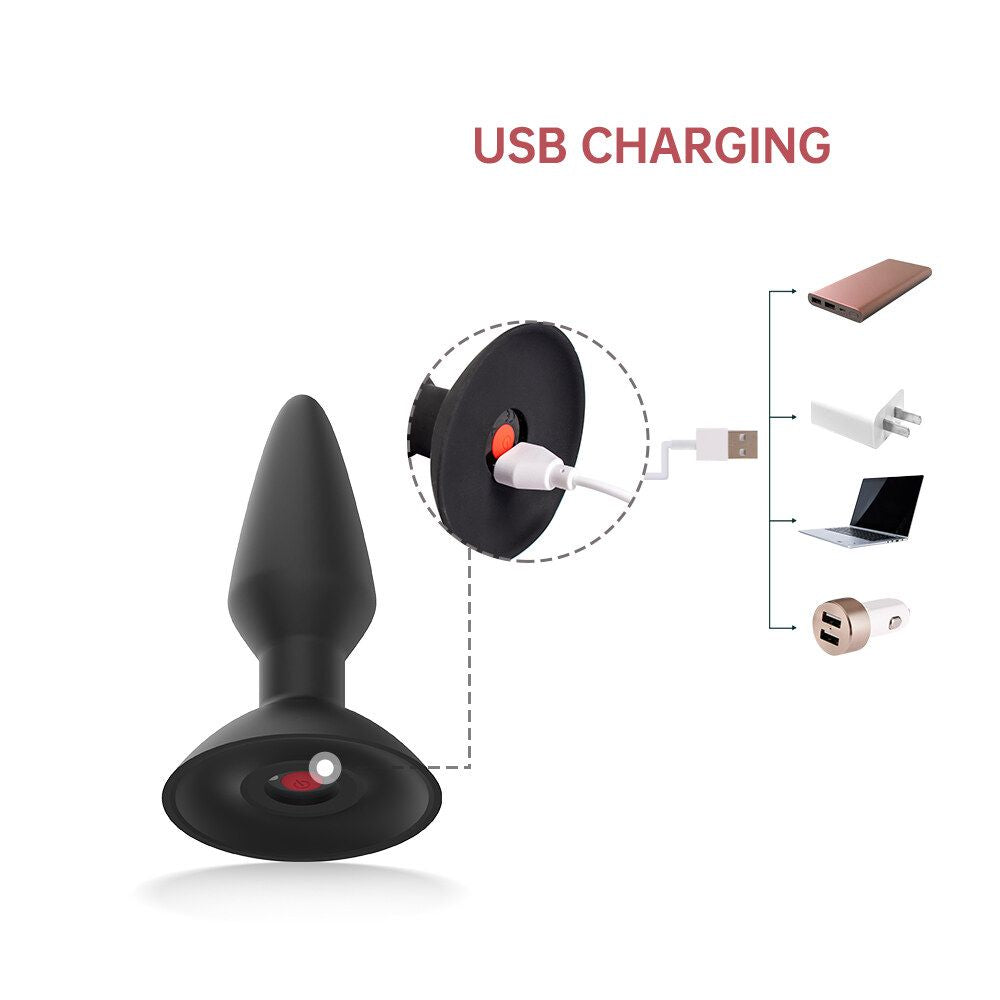 Rechargeable Anal Plug Male Masturbator