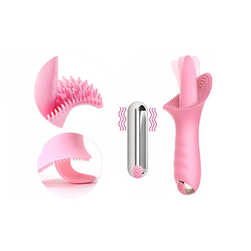 10 Freq Powerful Clitoral G spot Stimulator Tongue Vibrator Sex Toy