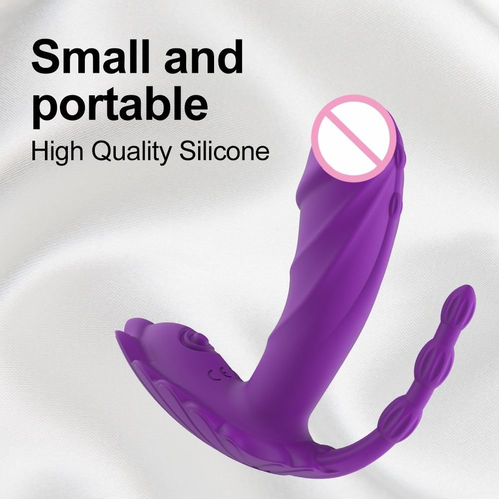 Wearable Waterproof Silicone Dildo Massager