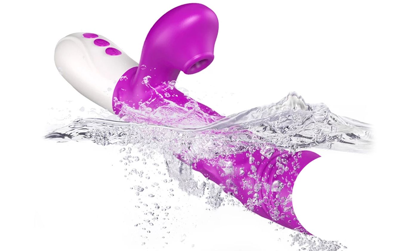 3-in-1 G-spot Thrust Rotation Vibrator with 7 Sucking Modes Sex toy