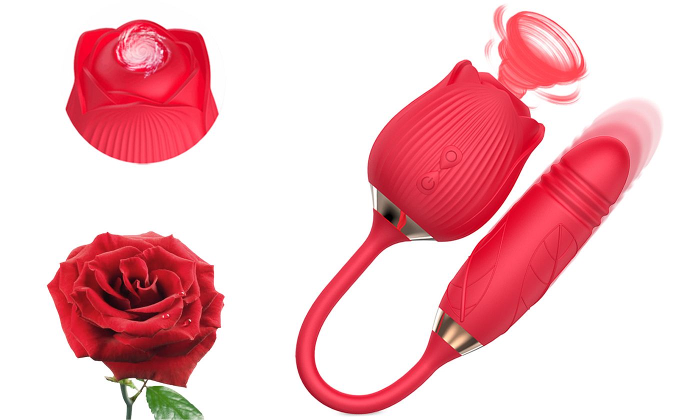 10 Speeds Rose Sucking Vibrator