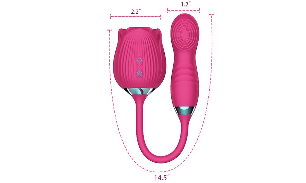 New Rose Series 4 Gen 3 in 1 Sucking stimulating G Spot Dildo Vibrator