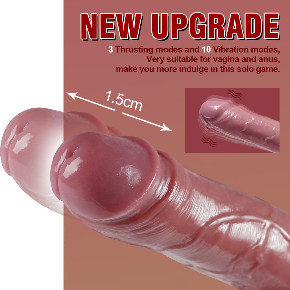 2 IN 1 REALISTIC DILDO VIBRATOR