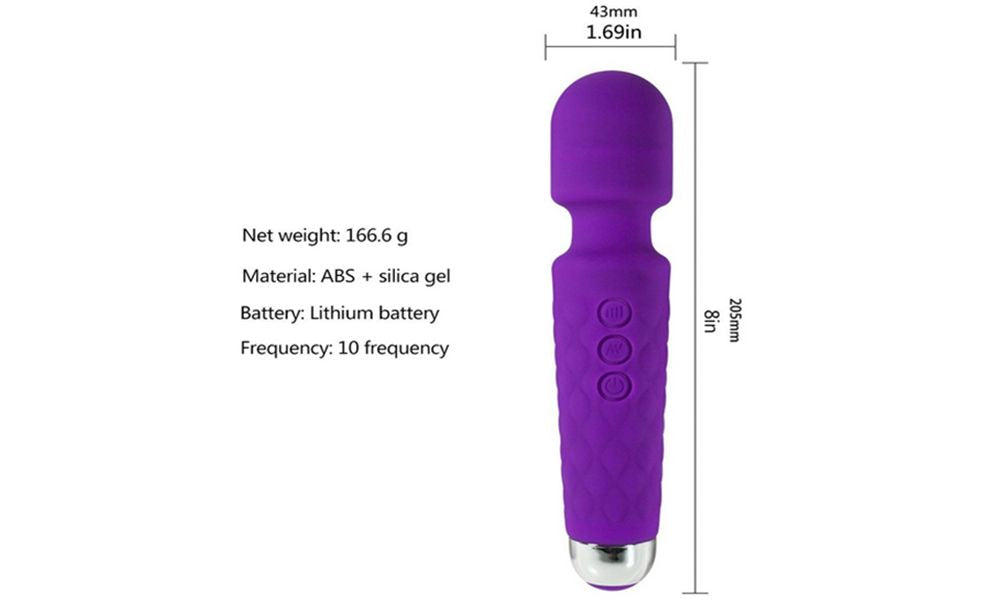 10 Frequency Magic Wand Vibrating Dildo