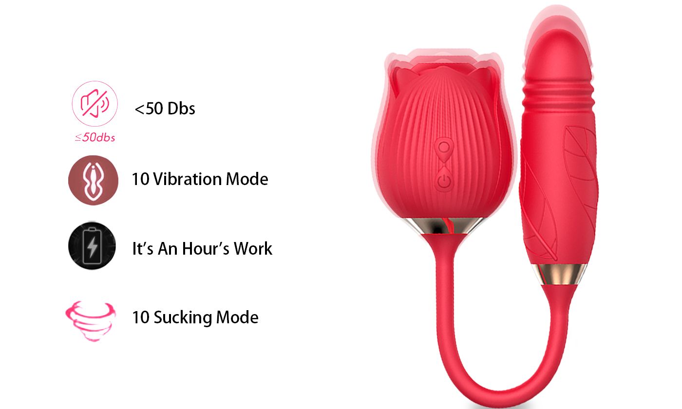 10 Speeds Rose Sucking Vibrator