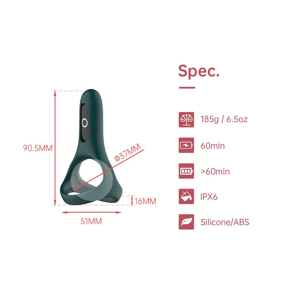 APP remote control Soft Silicone Penis Cock Ring