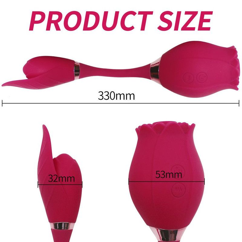 Rose Vibrator for Women, G Spot Clitoral Stimulator Massager for Couples