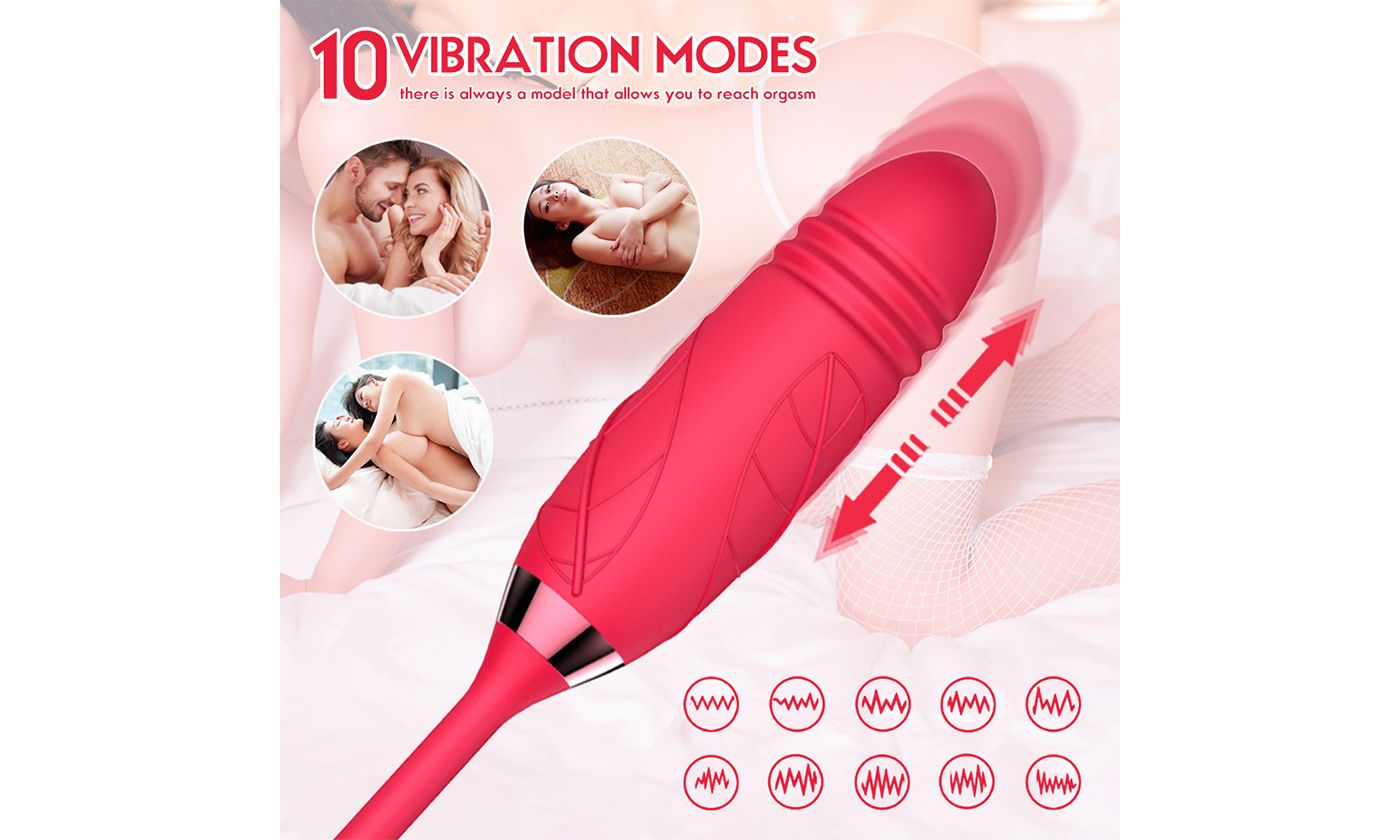 10 Speeds Rose Sucking Vibrator