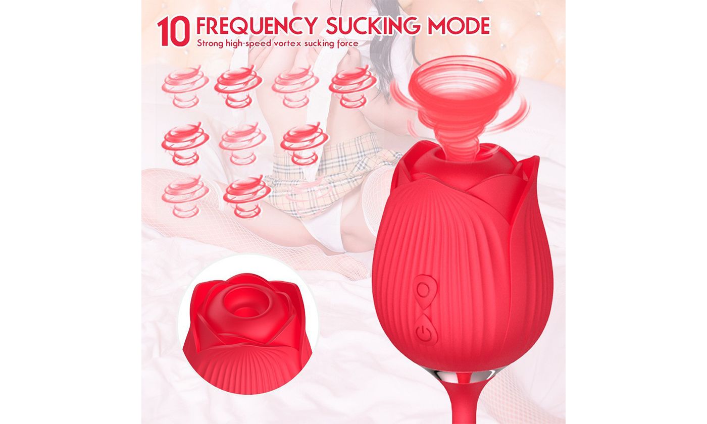 10 Speeds Rose Sucking Vibrator