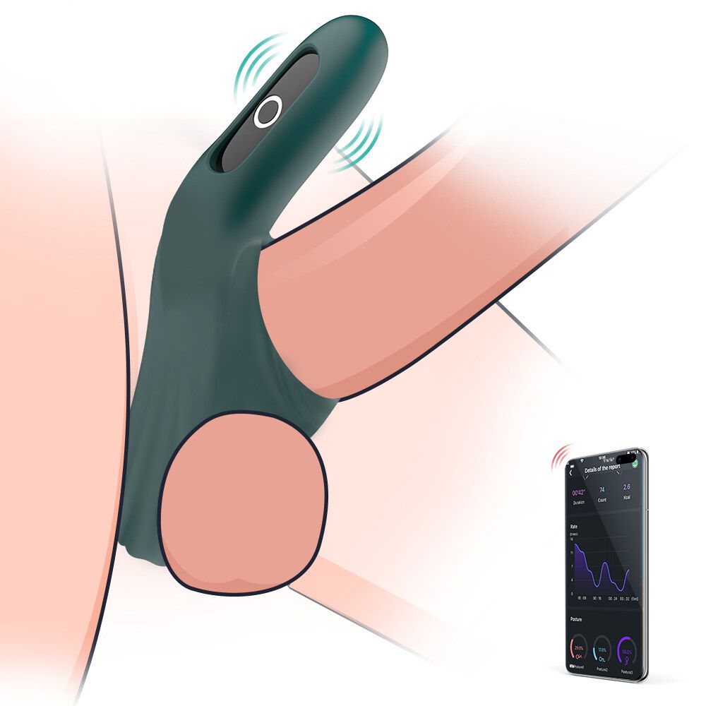 APP remote control Soft Silicone Penis Cock Ring