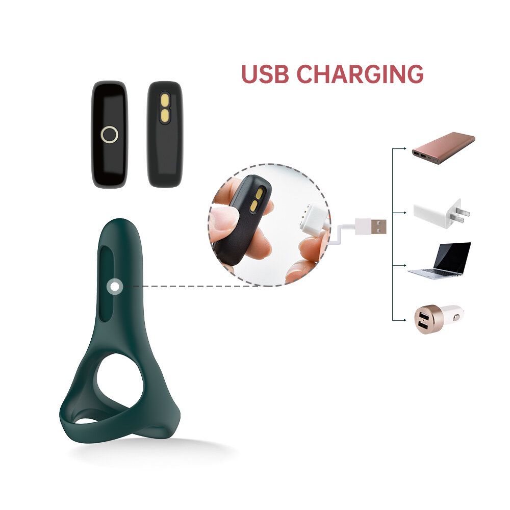 APP remote control Soft Silicone Penis Cock Ring